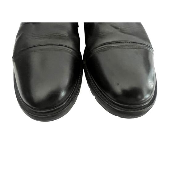 AllSaints Piero Combat Ankle Boots •EU 46/US 13• Black Leather Zipper $349 main image 10